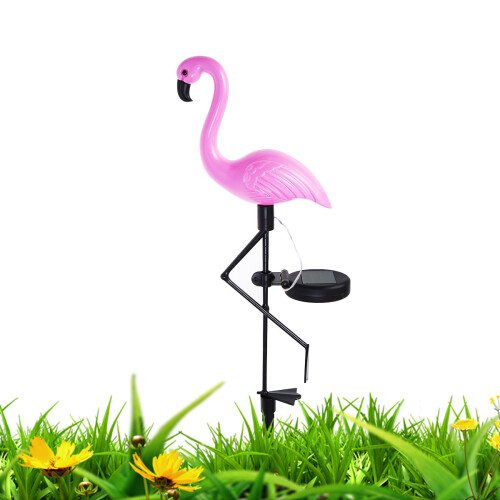 Led Solar Gartenleuchte Flamingo Rosé 2