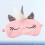 Unicorn Design Schlafmaske Rosa 7