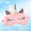 Unicorn Design Schlafmaske Rosa 6
