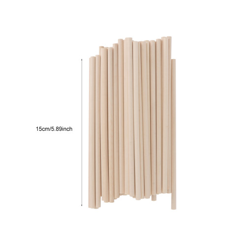 100Stk Diy Eisstäbchen Holz Für Eisherstellung Material Khaki 1