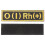 O Blood Type Arm Patch Dekoratives Kleidungsabzeichen 1