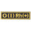 O Blood Type Arm Patch Dekoratives Kleidungsabzeichen 9