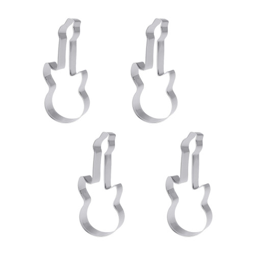 4Stk Ausstechformen Gitarrenform Für