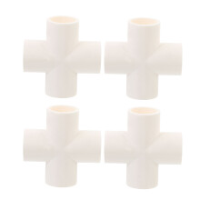 4Stk. 4-Weg PVC-Verbindungsstück Für Wasserrohre