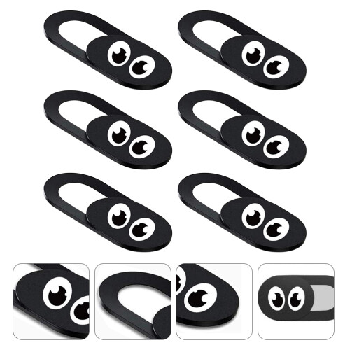 6St Laptop Webcam Cover Notebook Schutz Schwarz 2