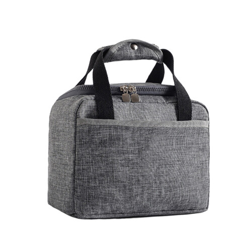 Lunchbox Isolierbeutel Aus Oxford Mit Griff Grau
