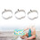3 Ausstechformen Apfelform Cupcake Backform 9