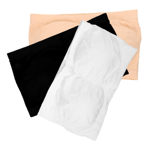 3Stk Trägerloser Nahtloser Bandeau Elastischer