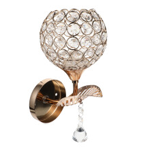 1 Set Einfache Wandleuchte Kristallleuchte Schlafzimmer Gold