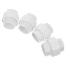 4Stk. PVC Rohrverbinder Wasserrohr Anschluss Hülse Adapter Kupplung