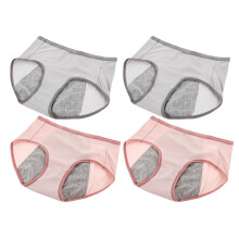 4Stk Haushaltslänge Bequeme Monatsbindehose Menstruationsunterwäsche