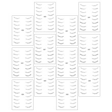 12 Blatt Einweg Make-up Wimpernsticker Niedrige Wimpernsticker