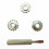 1Set Multikleur Leer DIY Spacing Wheel 9