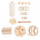 1Set Macrame Wall Hanging Kit DIY Cotton Thread Wood Accessories Beige 11