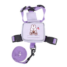 Lila Polyester Welpen Geschirr Rucksack Mit Leine Praktisch