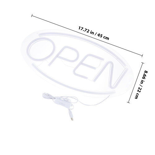 Open Schild USB Leuchtschild Für Shop Bar 1