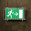 Exit Schild Schadenstopper Metall Drahtschutz Schutzhülle Wandmontiert 6