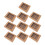 10Pcs Multipurpose Paper Muffins Storage Boxes Chocolate with Window 6