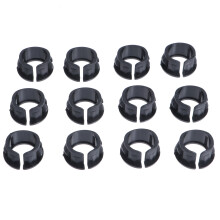 100St Zwarte Nylon Kabel Snap Beschermingsbus Voor Kabels