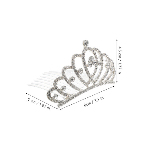 2Stk Krone Haarspange Tiara Für 2