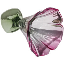 Farbiger Tulpenförmiger Glasbecher Für Getränke & Party