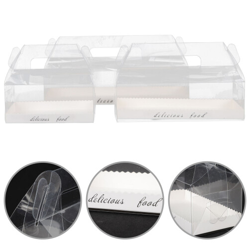 6Stk Transparente Kuchenbox Plätzchenbox Für Hochzeitsfeier 2