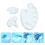 3Pcs White Silicone Palettes Molds Easy Demold Durable DIY Craft Tools 5