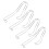4Stk Sandalen Schuhe Display Halter 3