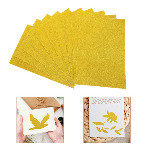 10 Glitzer Papier Mit Pailletten Für Kinder 2