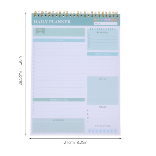 Daily Planner Notizblock Ohne Spiralbindung 1