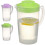 2Pcs Pitcher with Lid and Spout Green for Cold and Hot Drinks 1