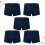 5Pièces Slips Marine Confortables Extensibles Design Stylé 8