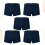 5Pièces Slips Marine Confortables Extensibles Design Stylé 4
