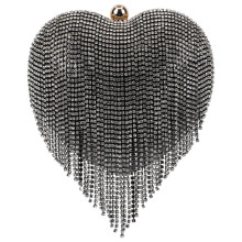 Elegant Abendtasche Herzförmige Clutch Für Dinnerparty