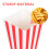 50Stk Einweg Popcorn Eimer Gestreifte Papier Boxen Für Snacks 9