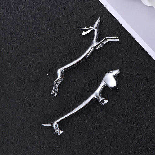 2Stk Metall Essstäbchenhalter Silber Tierverschluss Und 2