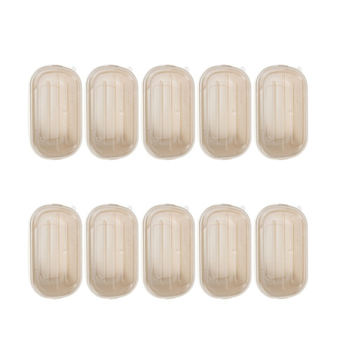 10Pcs Khaki Paper for Restaurant Takeaway