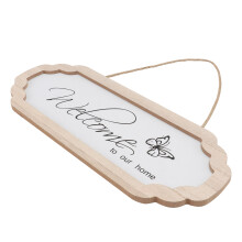 1St Holz Türschild Willkommen Hängender Anhänger Türdekoration