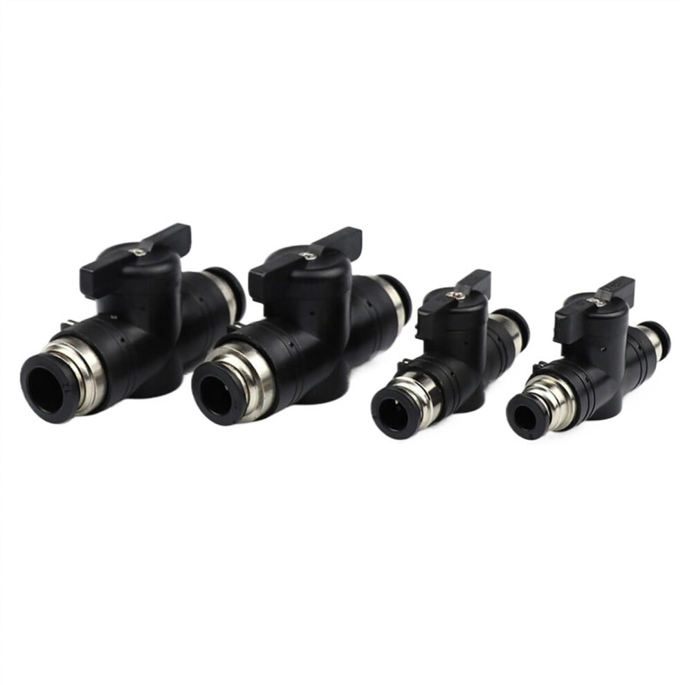 Pneumatic Push-In Quick Joint Connector Hand Valve, Turn Switch, Manual Ball, Current-Limiting, 4Mm-12Mm, 12Mm 9393856252930