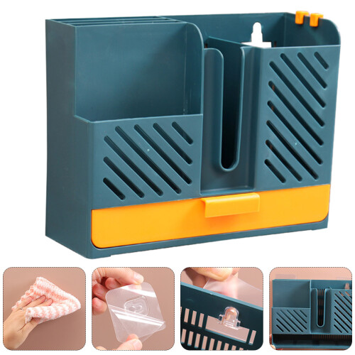 1St Flatware Opberger ABS Blauwe Chopstick Organizer Voor Thuis 2