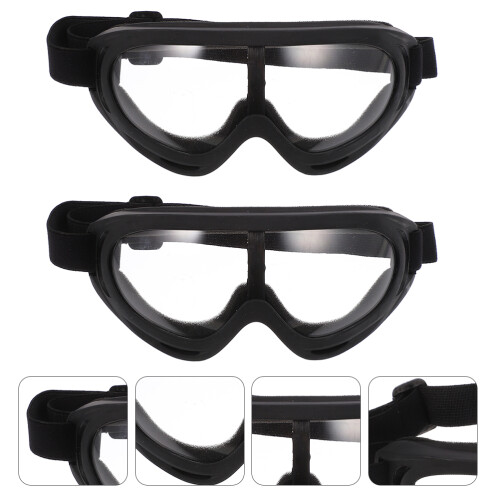 2Stk Erwachsene Motocross Brille Winddichte Gläser 2