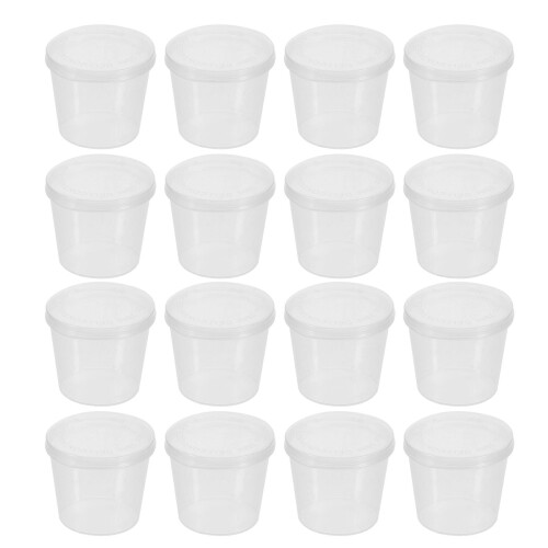 100Stück Soßen-To-Go-Becher Mit Deckeln