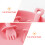 2Pcs Baby Training Tableware Pink Silicone Fork and Spoon Set for Kids 9