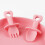 2Pcs Baby Training Tableware Pink Silicone Fork and Spoon Set for Kids 8