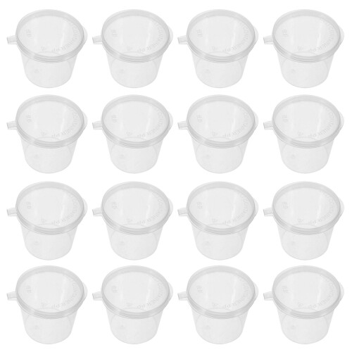 100Stück Soßen-To-Go-Becher Mit Deckeln 2