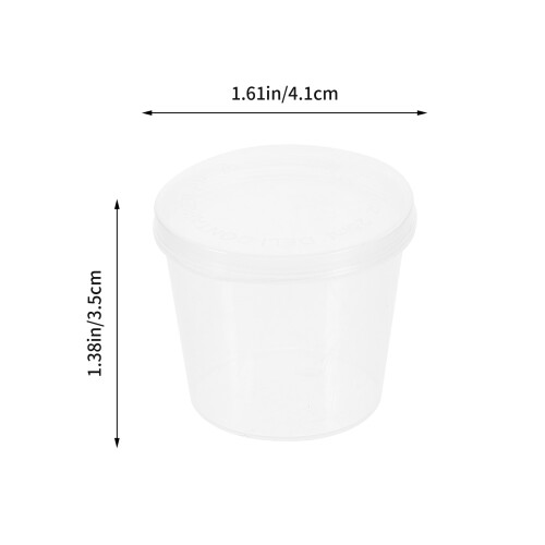 100Stück Soßen-To-Go-Becher Mit Deckeln 1