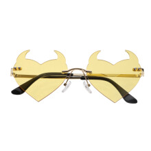 Fashion Randlose Sonnenbrille Herzform Für Frauen Männer