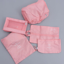 8Stück Reiseverstauchtaschen Set, Wäschefach Organizer, Rosa
