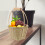 Handgewebter Bambuskorb Mit Griff Eiablage Obstkorb Picknickkorb 8