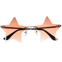 1 Paar Randlose Sonnenbrille Vintage- Anti-Blendung Partybrille